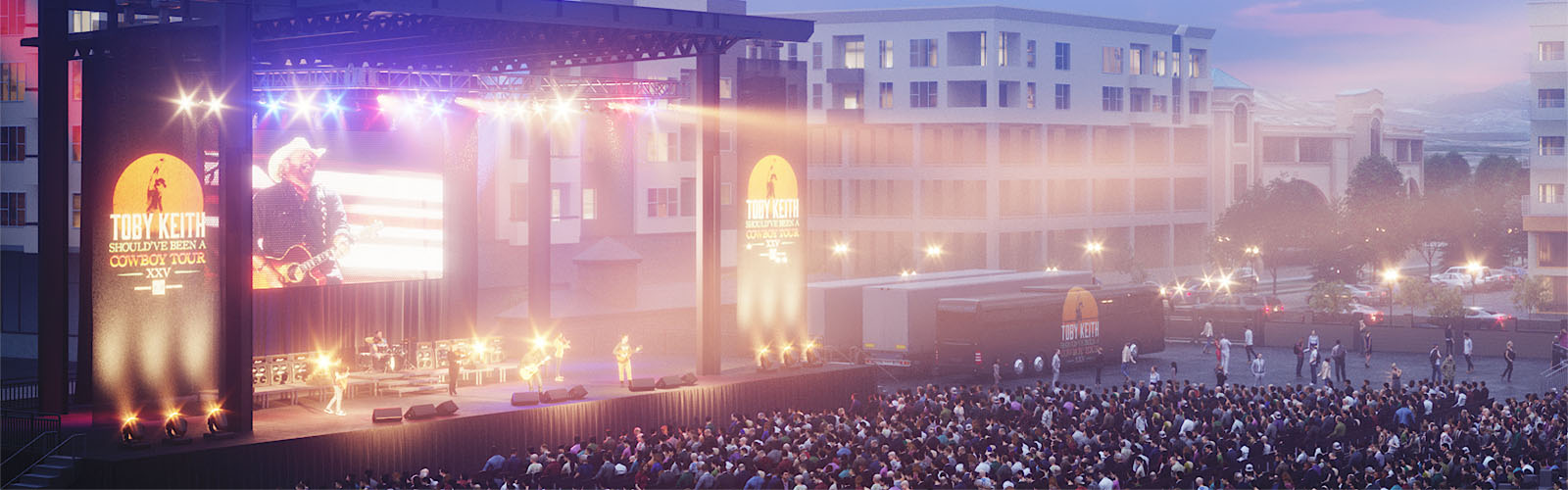 Nugget Event Center side stage rendering